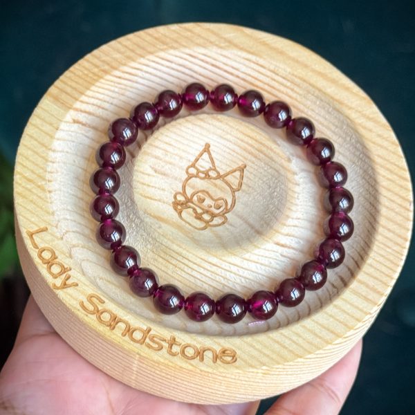 Purple Garnet Bracelet 7.2mm - Image 3
