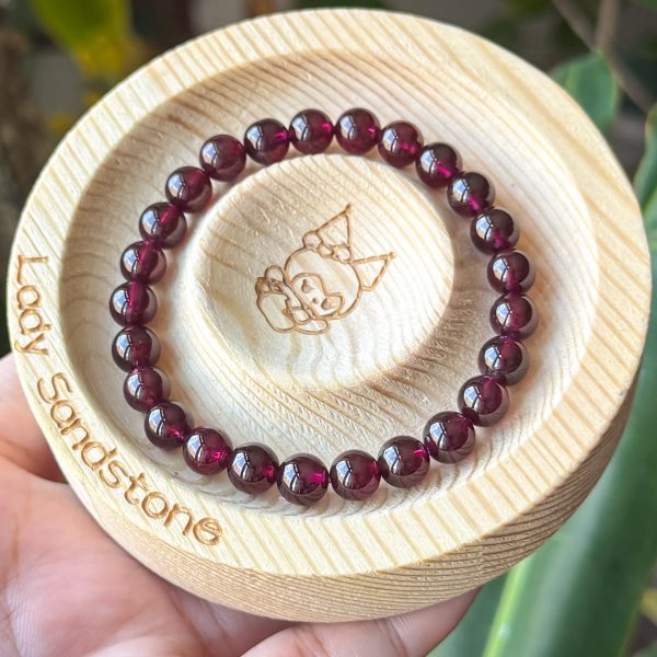 Purple Garnet Bracelet 7.2mm - Image 2