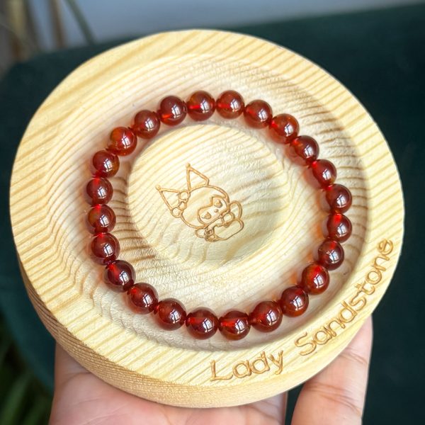 Hessonite Garnet Bracelet 7.5mm - Image 2