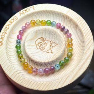 Multicolour tourmaline bracelet 5.5mm