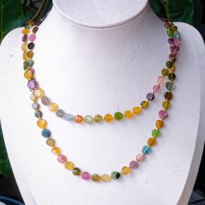 Tourmaline hearts necklace