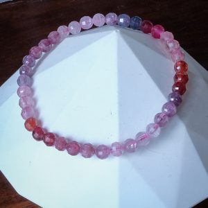 Faceted Round Spinel Bracelet 4.7mm