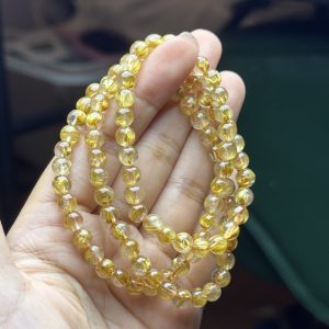 Golden Rutilated Quartz 6mm 3laps