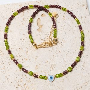 Heart Eyes: Forest & Berry Necklace