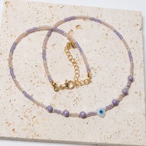 Heart Eyes: Lavender Haze Necklace