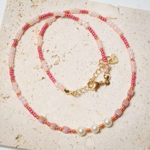 Pearl Street: Carnation Court Necklace