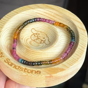 Rainbow Old-mined Tourmaline Abacus Bracelet 4.4mm