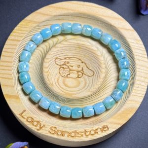 Larimar Barrel Beads