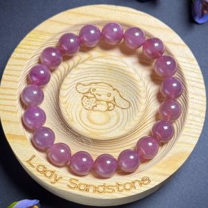 Purple Madagascar Rose quartz 10mm