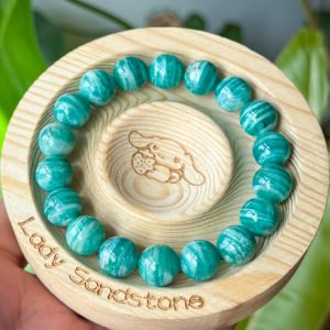 Old-mined Amazonite Bracelet 11mm
