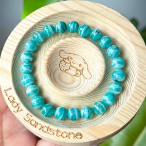 Old-mined Amazonite Bracelet 8mm