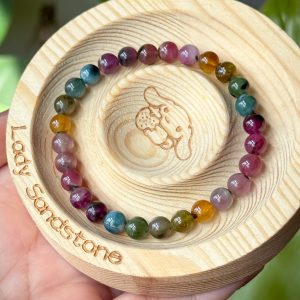 Rainbow Tourmaline Bracelet 6.5mm