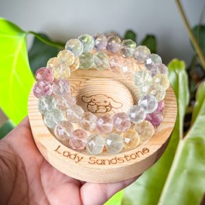 Faceted Fluorite Abacus 12mm