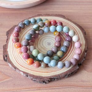 Rainbow Gradient Alashan Agate 9mm Batch 2