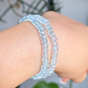 Faceted Topaz Rondelles 5.2mm