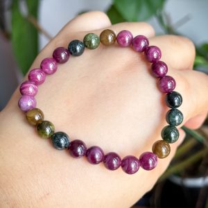 Rainbow Tourmaline Bracelet 6.2mm