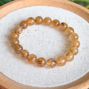 Golden Rutilated Quartz Bracelet 10.3mm