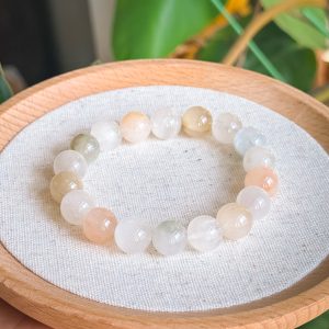 Multicolour Rabbit Hair Quartz Bracelet 11.4mm