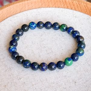 Azurite Malachite Bracelet 7.5mm