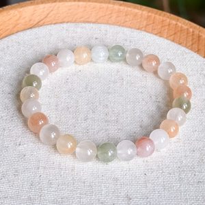 Colorful Rabbit Hair Quartz Bracelet 7.5mm