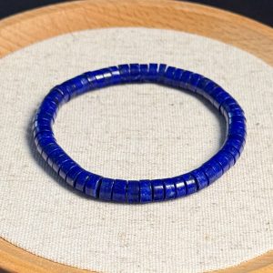 Lapis Lazuli Disc Beads Bracelet 6.5mm