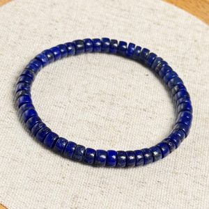 Lapis Lazuli Abacus Beads Bracelet 5.8mm
