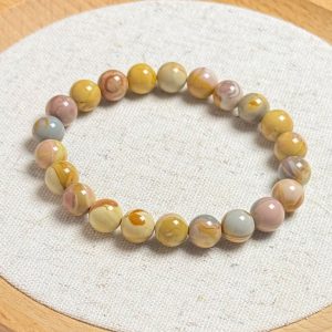 HQ Caramel Polychrome Alashan Agate 8.5mm