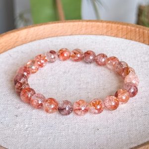Fire Quartz 8mm Bracelet