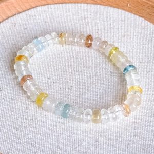 Multicolor Topaz Abacus Bracelet 7.3mm