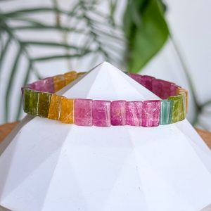 Rainbow Tourmaline Soft Bangle 9mm