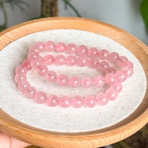 Rose Quartz Bracelet 9mm