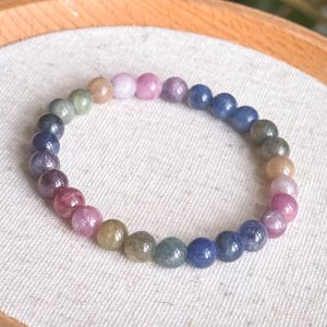 Colorful Sapphire Bracelet 7mm
