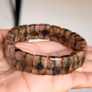 Chiastolite Soft Bangle 14mm