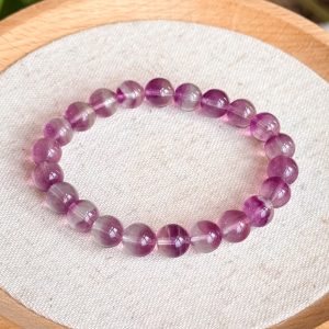 Purple Fluorite 9mm Bracelet