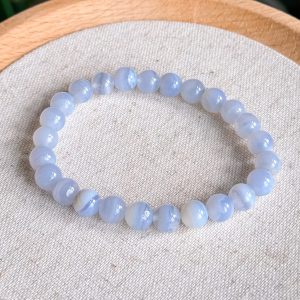 Blue Lace Agate Bracelet 7.8mm