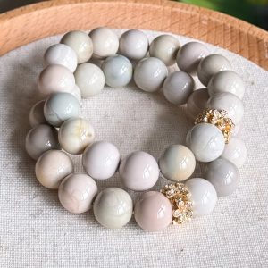 Light Pastel Alashan Agate 11.5mm