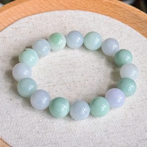 Light Blue-Green with Lavender Jade 12.5mm Type A