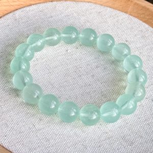 Light Blue Green Fluorite Bracelet 10.6mm