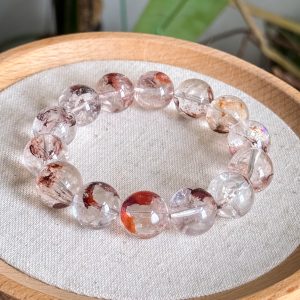 Fire Quartz 15mm Bracelet