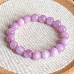 Purple Kunzite 10mm Bracelet