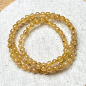 Golden Rutilated Quartz Bracelet 5.8mm